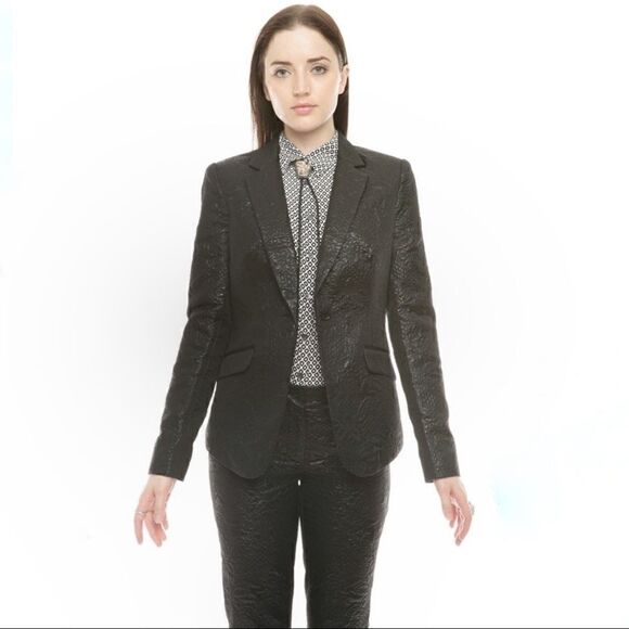 𝅺nwot Elizabeth and James Avery brocade blazer 10